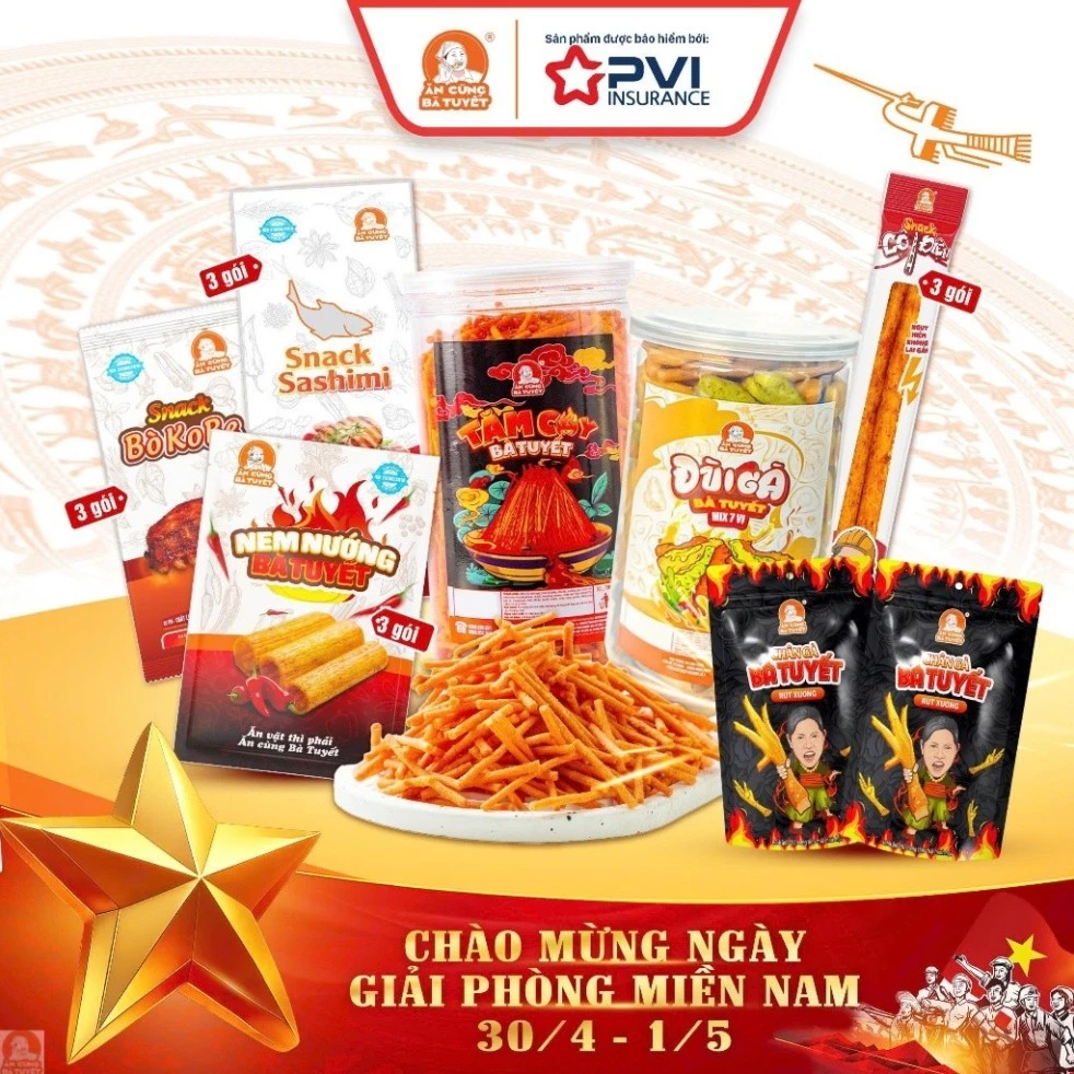 Combo NHẬP HỘI: 2 chân gà + 1 hũ đùi gà mix 7 + 1 hũ tăm cay truyền thống + 3 shashimi + 3 cột điện +  3 bò kobe + 3 nem