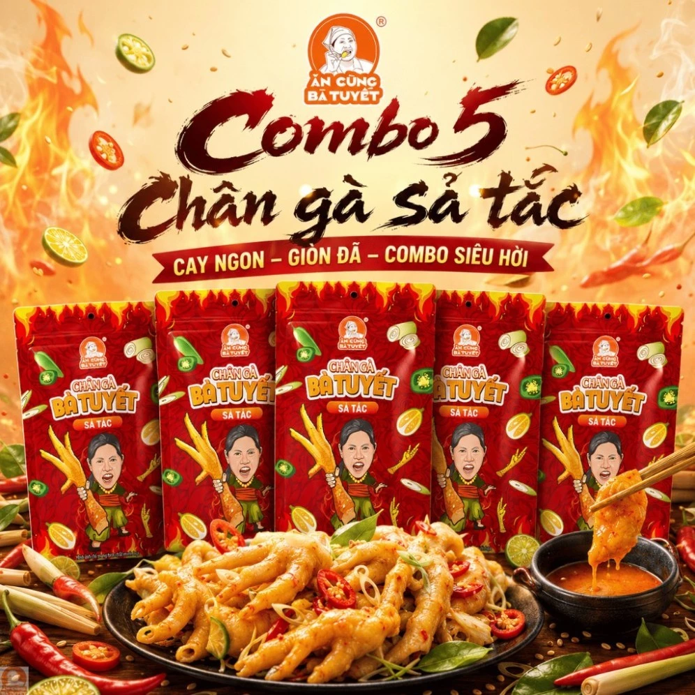 CHÂN GÀ SẢ TẮC - ĂN CÙNG BÀ TUYẾT M10