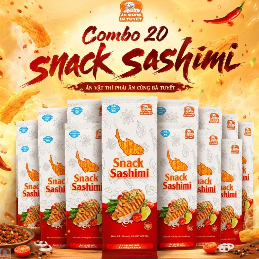 Combo 20 snack sashimi - ĂN CÙNG BÀ TUYẾT M5