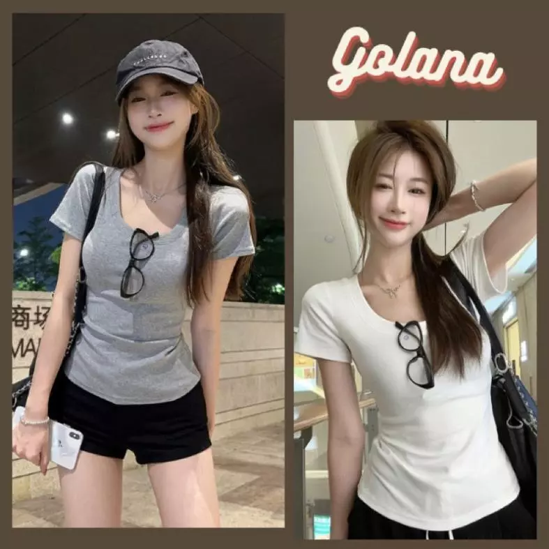 Áo thun trơn form ÔM babytee đủ màu basic, Áo Thun Unisex Cổ Rộng AT88 ( Có bigsize) .