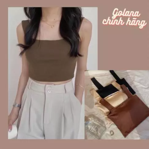 Áo hai dây quai bản to Có Mút ngực Siêu Mịn Mát Phối Đồ Cực Cá Tính (HD114) .
