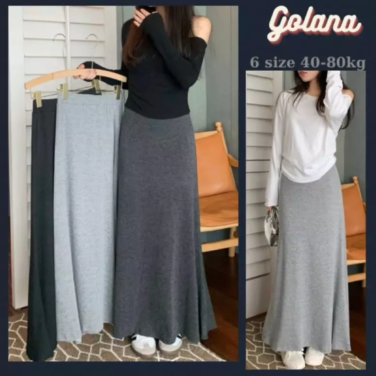 Chân váy midi xòe chất Tăm nhung lông Thỏ dáng Dài 3 màu nữ Tính  ( có bigsize) CV125 .