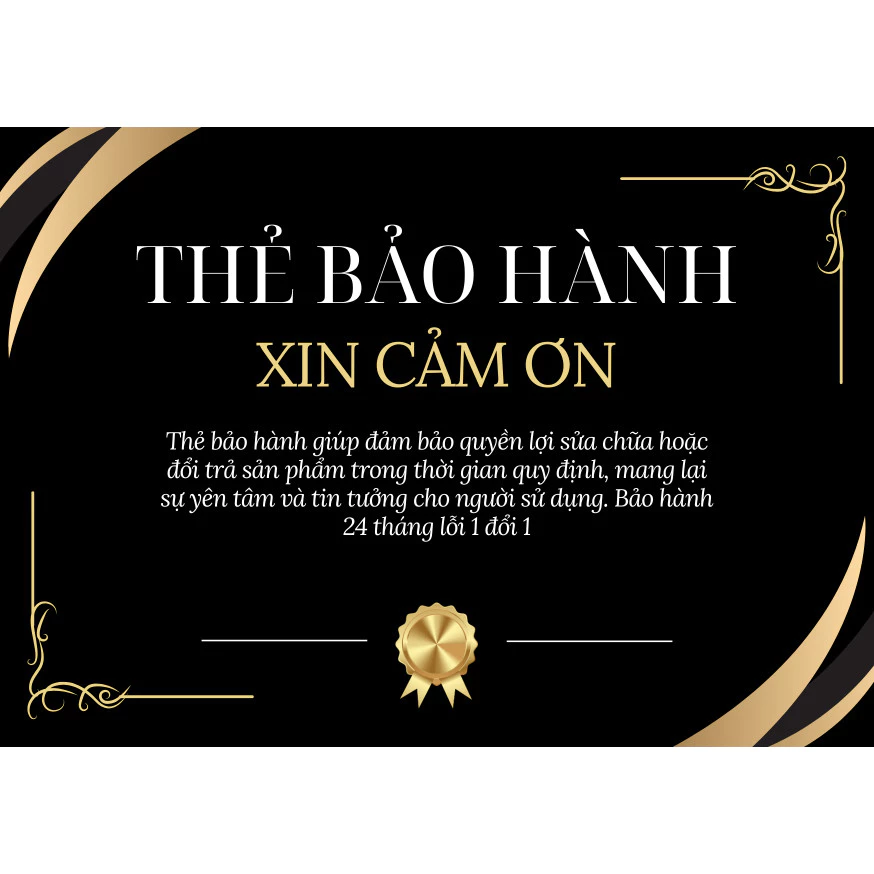 THẺ BẢO HÀNH TỪ SẢN PHẨM KHI MUA HÀNG