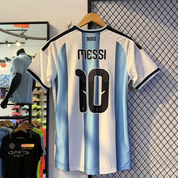 [Chỉ Có Áo] Áo Bóng Đá Play.er Đội Tuyển Argentina sân nhà sọc xanh WC 2026 - Hàng Nhập Khẩu Thái Lan