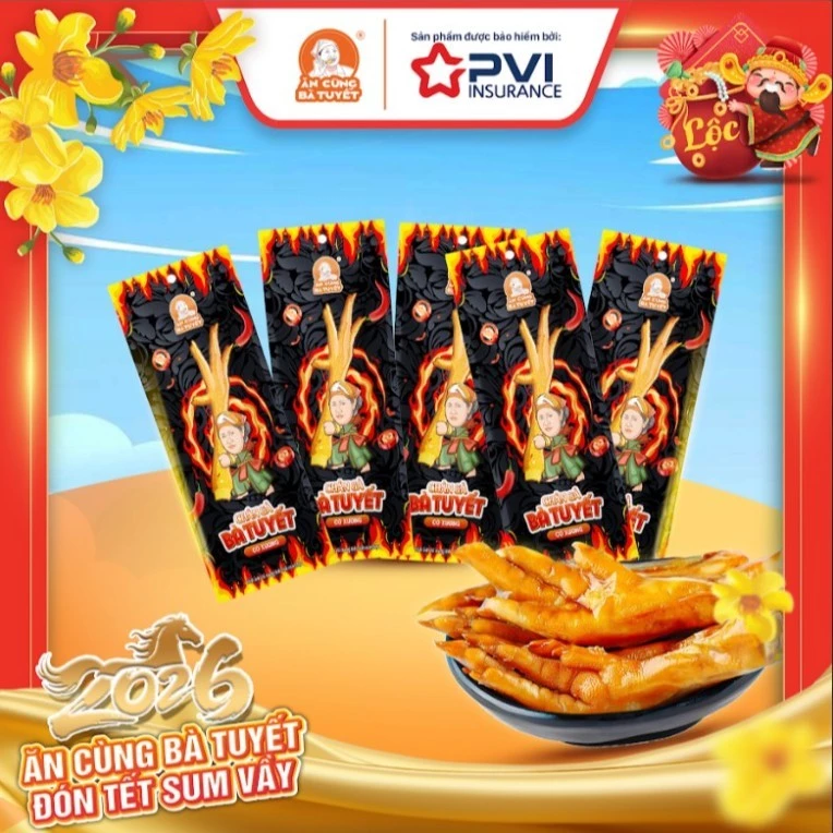 5 CHÂN GÀ TÊ CAY CÓ XƯƠNG  BÀ TUYẾT - ĂN CÙNG BÀ TUYẾT M25
