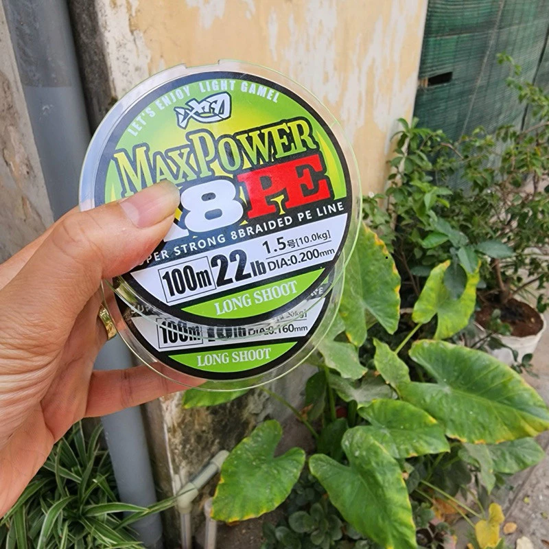 Dây Dù Pe X8 MAX POWER Siêu Khỏe Màu Xanh Lá  Dây gồm 8 lõi dù siêu khỏe đủ 100m Giá Siêu tốt juagcvtt