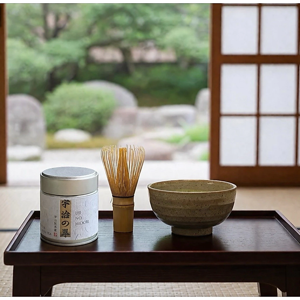 Trà Matcha Cao Cấp Thượng Hạng Ujiseichaen Zuiko,Ujinomidori, Matsukaze Mukashi,Hatsu no Mori Hũ 40g Nhật Bản