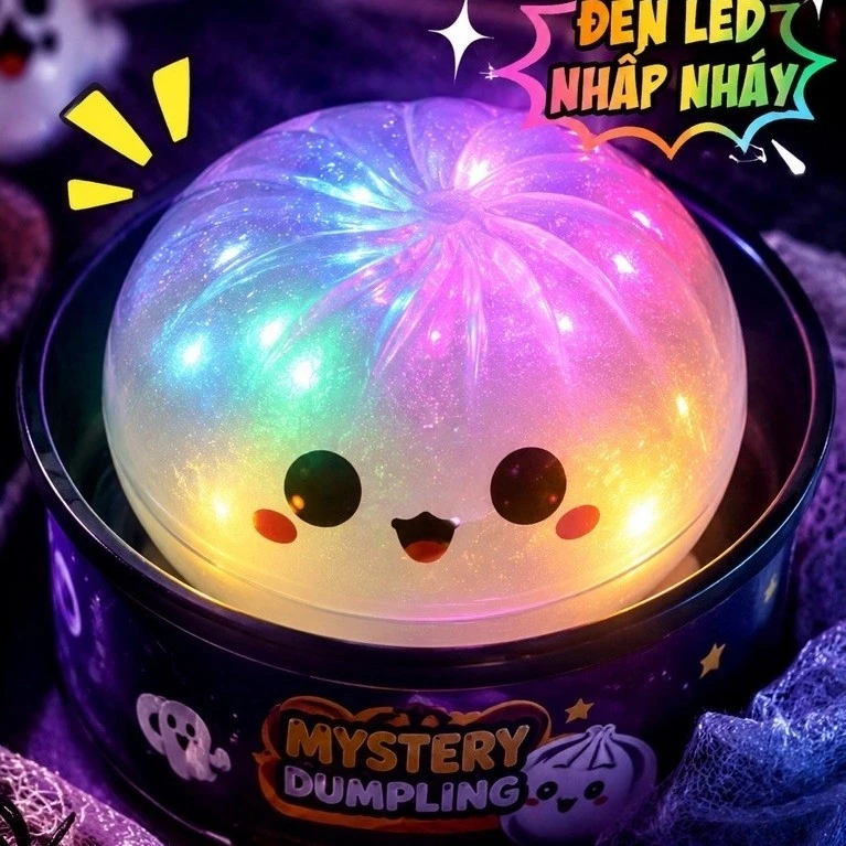 Hộp Mù Bánh Bao HALLOWEEN Nhấp Nháy Squishy  Đồ Chơi Giảm Stress - Đồ Chơi Bóp Mềm Đàn Hồi Cực Đã Tay