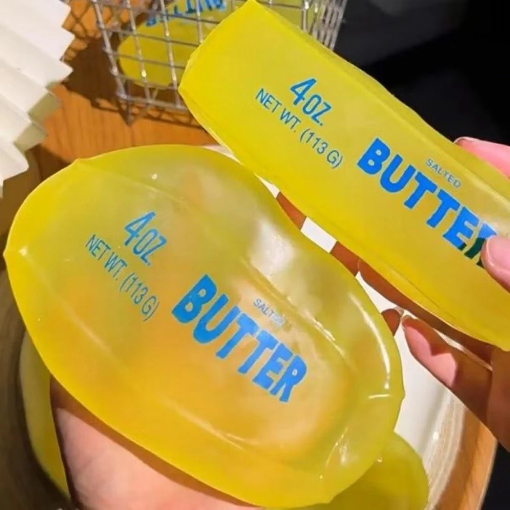 Đồ Chơi Bơ Vàng Squishy Tăng Chậm – Quà tặng, Trang trí bàn làm việc vui nhộn Giảm căng thẳng