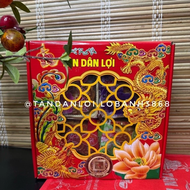 Hộp giấy đựng 4 bánh , đựng 2 bánh Tân Dân Lợi