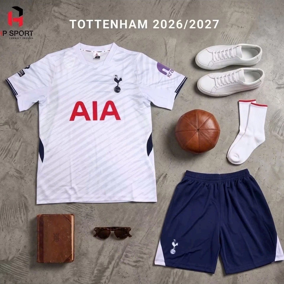 Tot Trắng 2026 (Có In Tên Số) Bộ Quần Áo Bóng Đá Thun Mè Cao Cấp Thoáng Mát Logo Thêu
