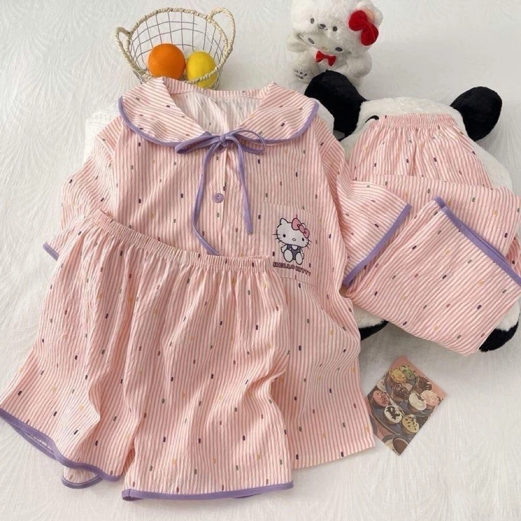 [SALE DỌN KHO] Bộ Ngủ Set 3 Món Hình Cute Dễ Thương