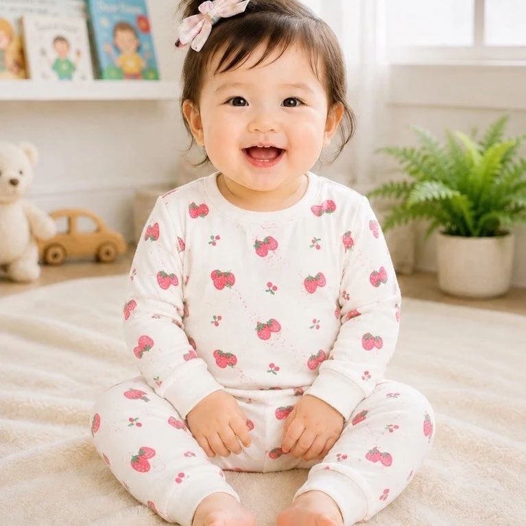 Bộ dài tay xuất dư hình mềm đẹp cho bé gái 8_15kg