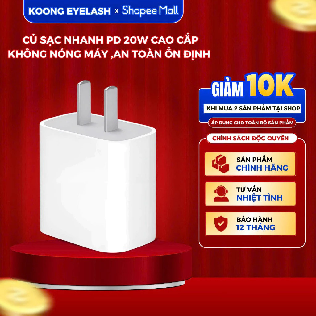 Củ Sạc nhanh PD 20W/ 30W/ 40W Loại ố Không Nóng Máy, An oàn Ổn Định bảo hành 12 háng KN