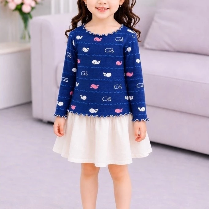 Áo bèo nhún dài tay mềm đẹp xinh xắn co dãn tốt cho bé gái 8-22kg
