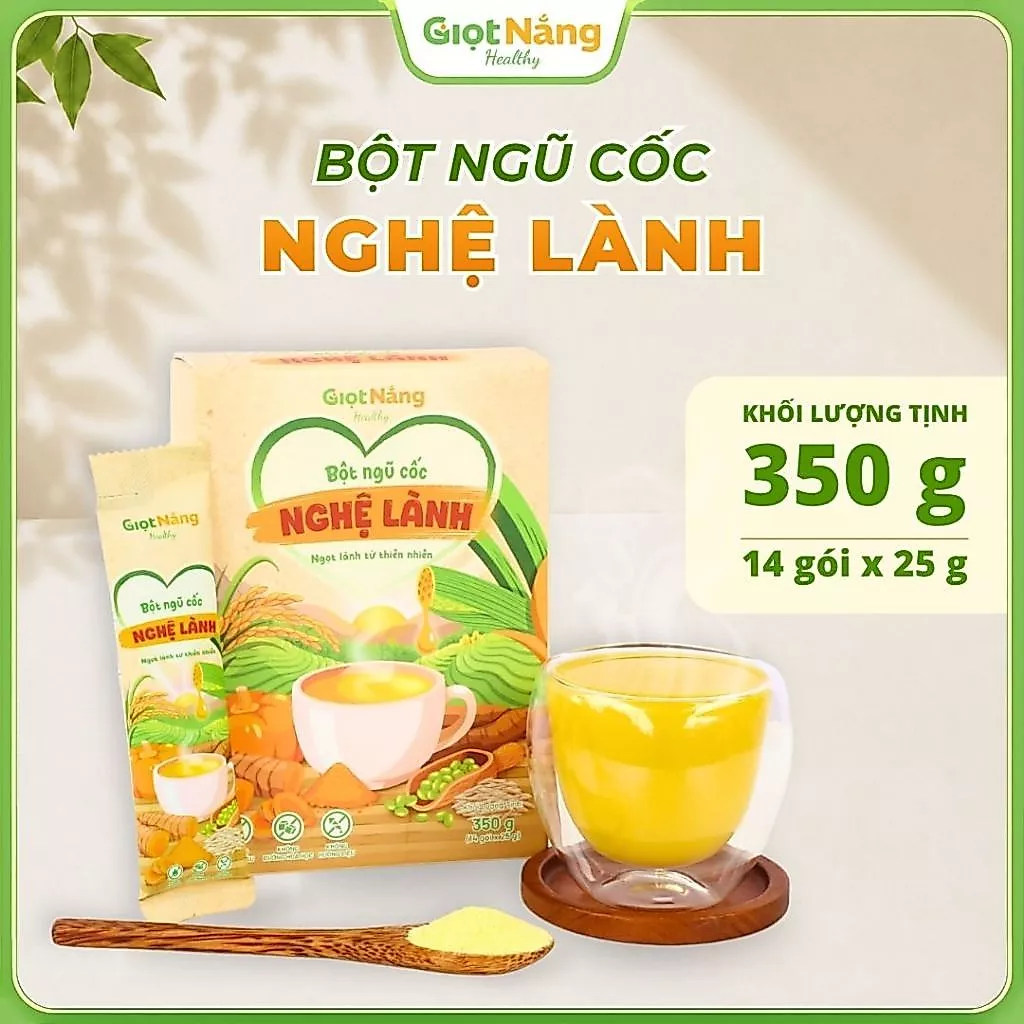 [Hàng Việt] Bột Ngũ Cốc Nghệ Lành Dễ Uống Với Đường Hoa Dừa Hữu Cơ Thơm Dịu Thực Phẩm Khô Từ Giọt Nắng Dịp Tết Trung Thu
