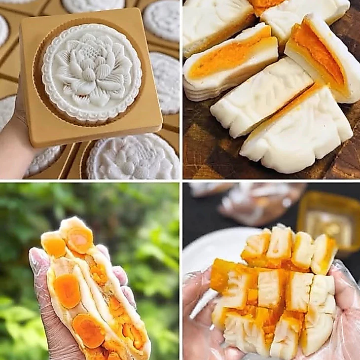 BÁNH DẺO SEN HUẾ 4 TRỨNG MUỐI ÍT NGỌT HANDMADE