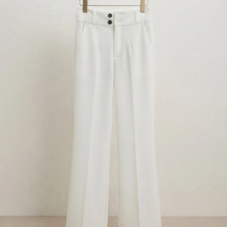 Quần tây ống suông rộng, lưng chữ thời trang có size S, M, L khách vào chọn lựa