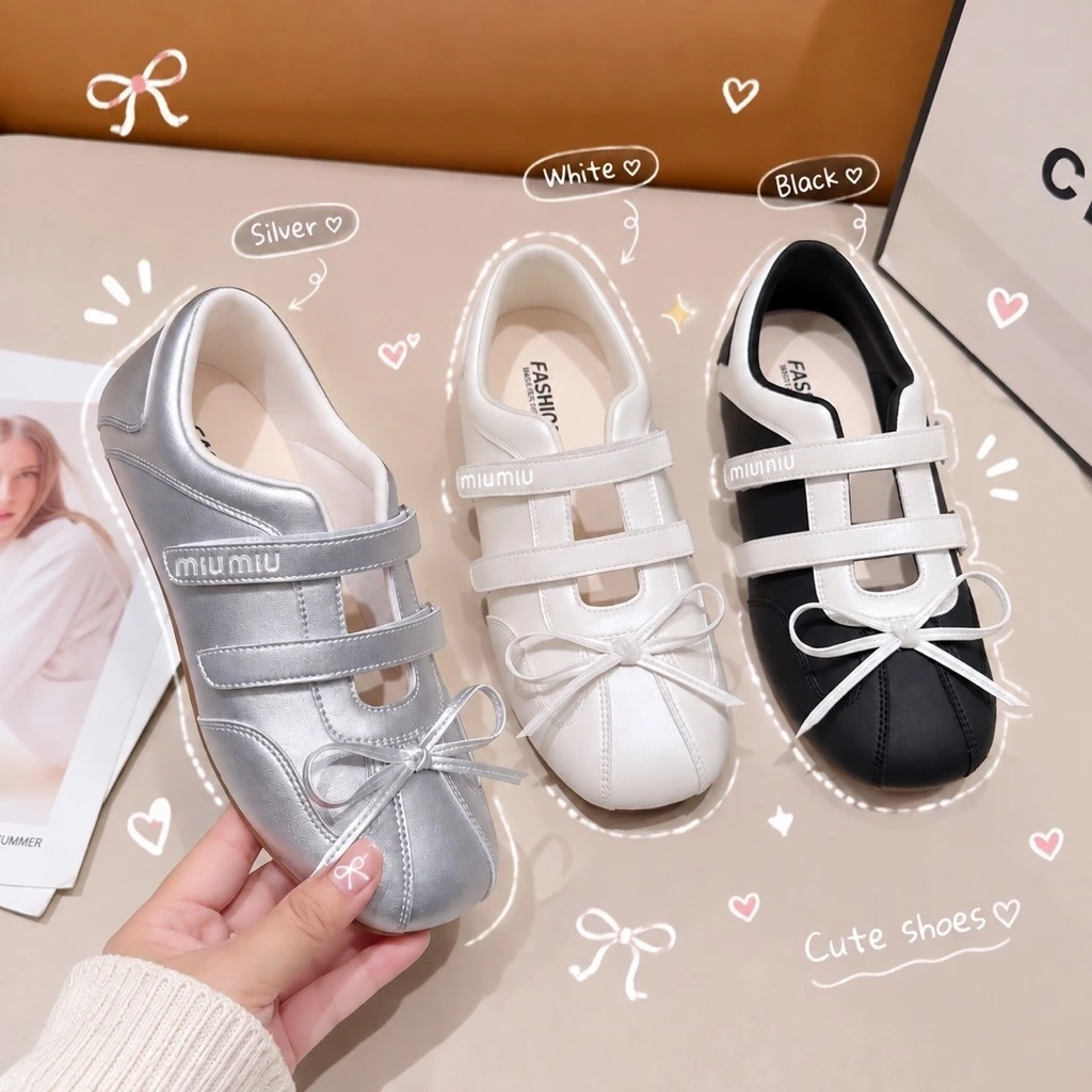 [ẢNH THẬT SHOP CHỤP] Giày sandal búp bê đính nơ hàng QCCC full box basic dễ phối đồ siêu xinh