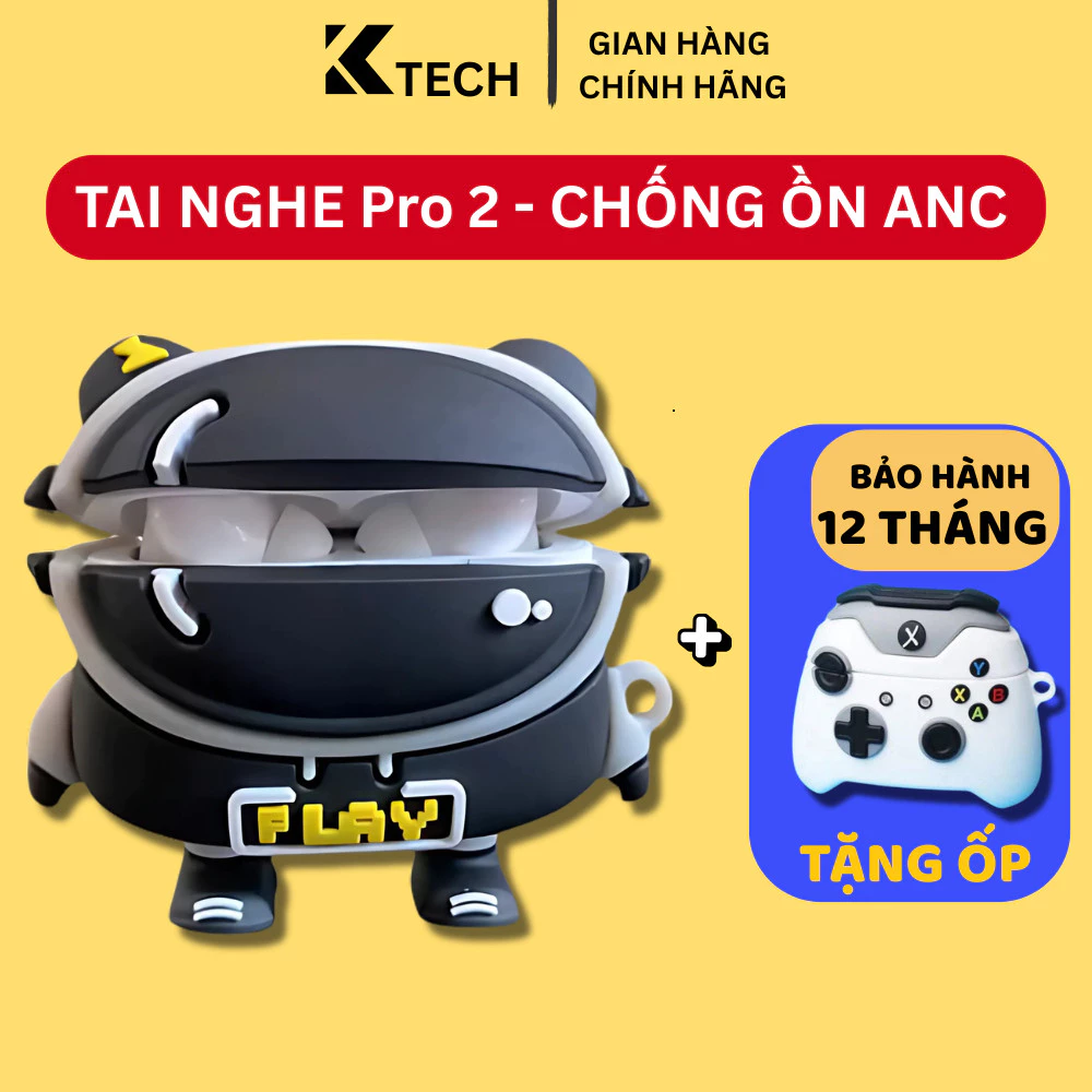Tai Nghe Bluetooth Pro 2 Bản Cao Cấp Bass Căng Pin 8H Đàm Thoại Chống Ồn Định Vị Cảm Ứng KUDOHASE