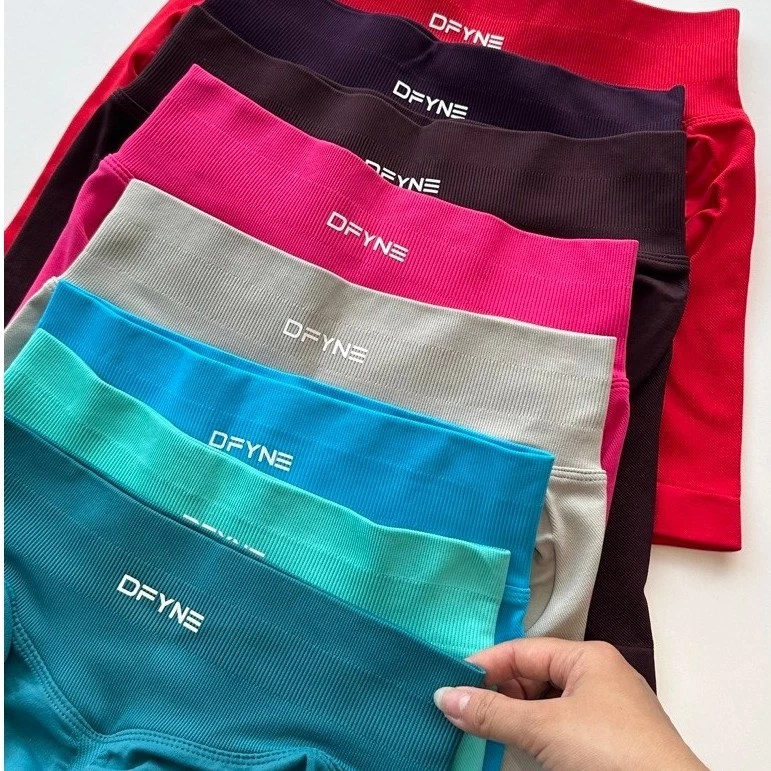 [Anh That] Quần Short Gym Nữ DF Cạp Cao Co Giãn – Short Tập Gym Ôm Dáng, Tôn Mông