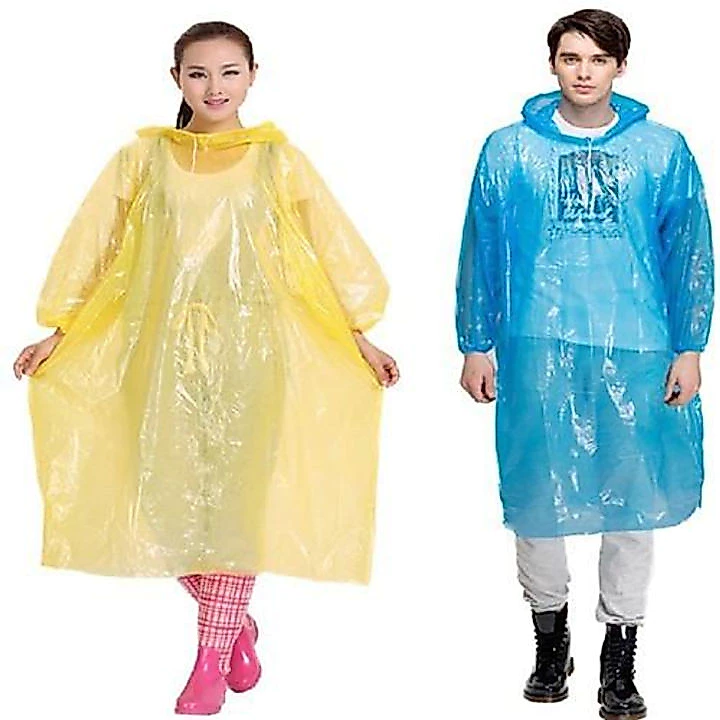 Com bo 10 Áo mưa tiện lợi dùng một lần Ánh Dương chất liệu nilon không thấm nước