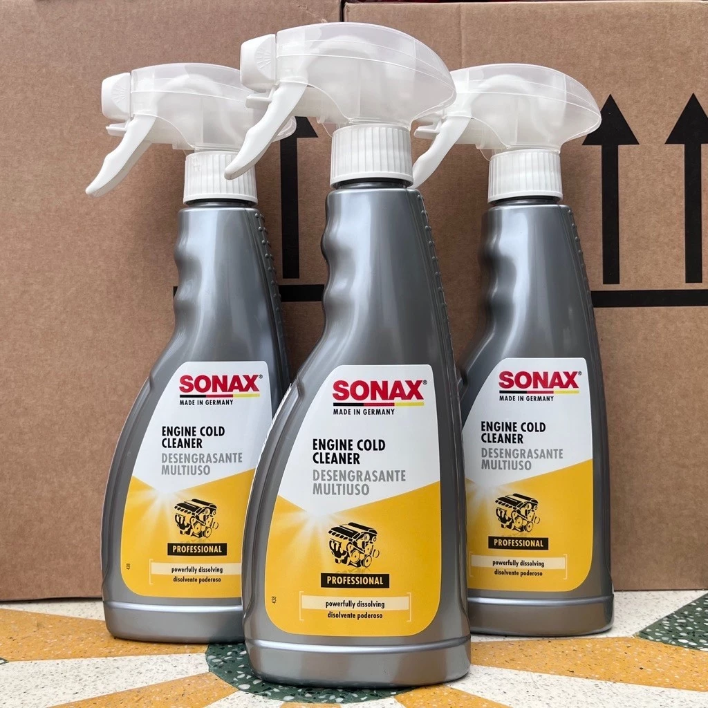 Làm sạch động cơ xe ô tô, xe máy - SONAX Engine cold cleaner 543200