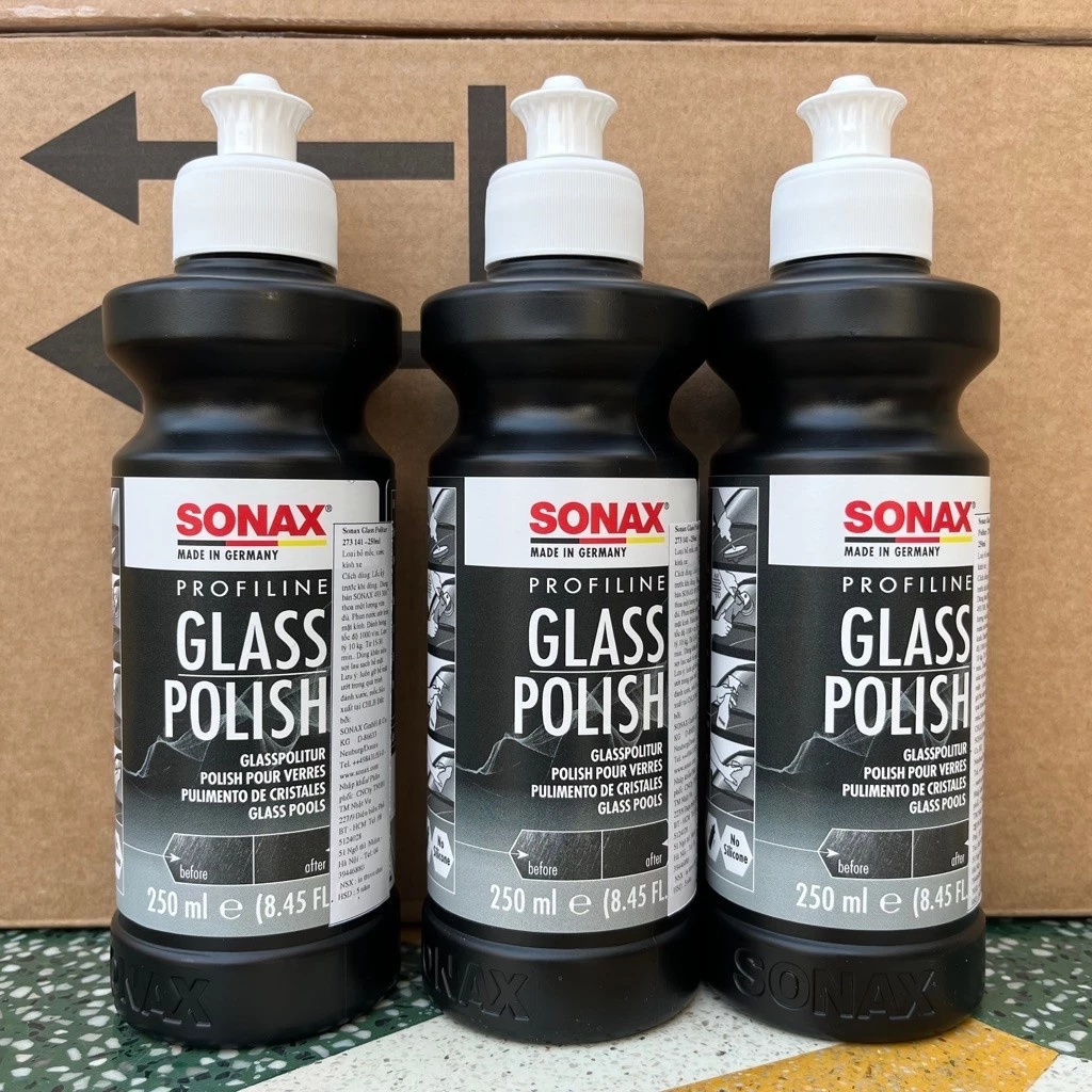 Kem đánh bóng, xoá xước kính lái xe ô tô - SONAX PROFILINE Glass Polish 273141