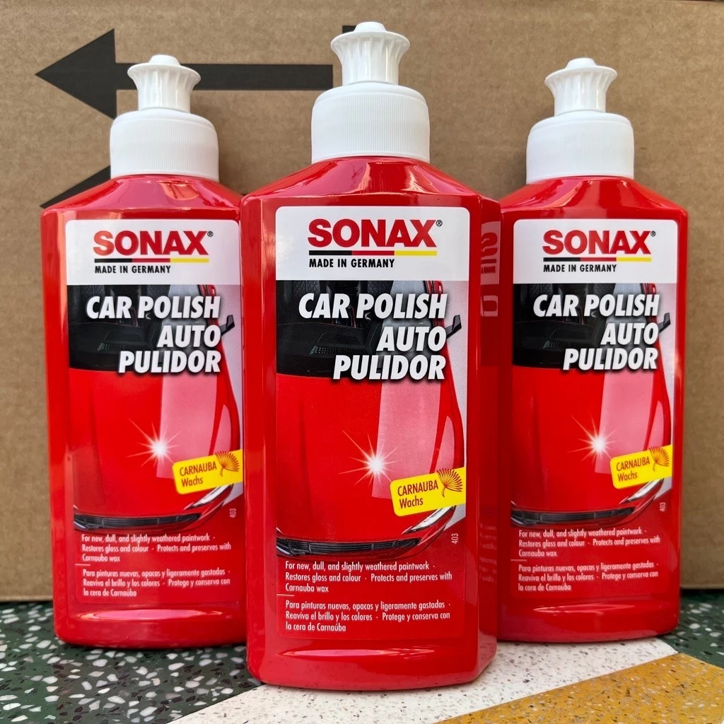 Kem đánh bóng sơn xe ô tô xe máy làm mờ vết xước - SONAX Car Polish 300100