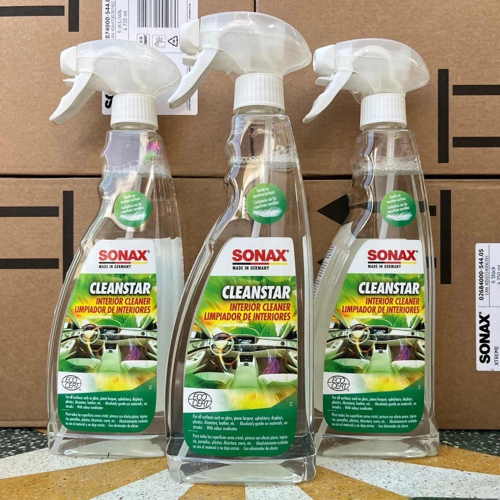 Dung dịch vệ sinh nội thất xe hơi - SONAX  CleanStar Ecocert 253400 750ml