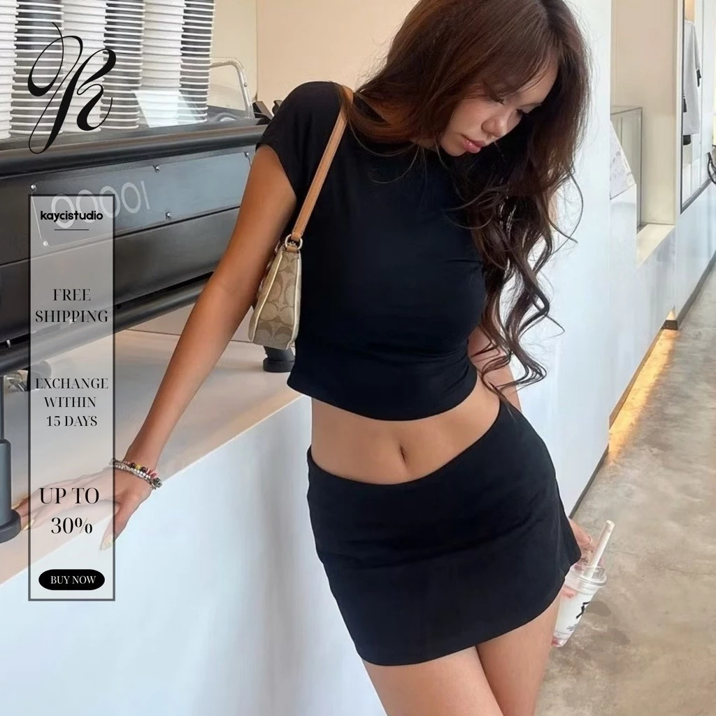 KAYCI.STU | “SLIM TOP” - Áo thun trơn thắt eo ôm body siêu hack dáng chất thun co dãn mềm mịn (A114)