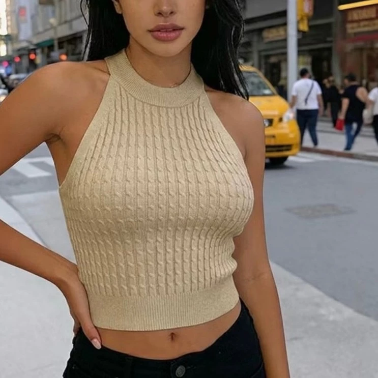 Áo yếm len thừng, size 40-52 mặc đẹp