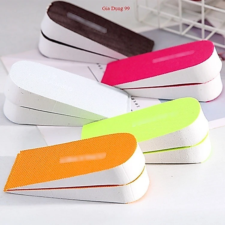 Bộ 2 miếng lót đế giày bằng xốp tăng 2.5cm chiều cao, đi rất êm chân, thoải mái, ngăn được mùi hôi
