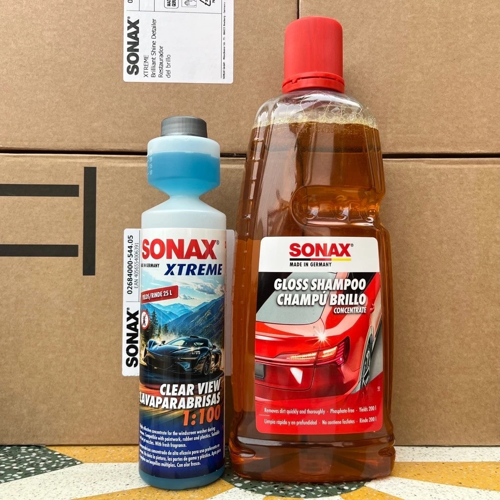 SONAX - COMBO Nước rửa kính và Nước rửa xe ( 271141 & 314300 )