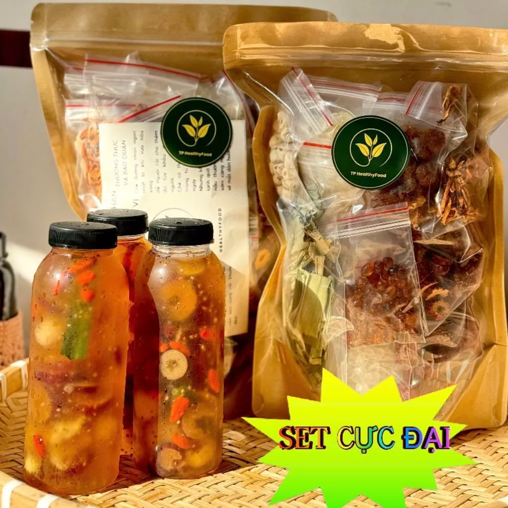 Set Chè Dưỡng Nhan Mộc Hoa 14 vị (Nguyên liệu Loại 1) - 25-30 chén. Chè Dưỡng Nhan Set 900gr