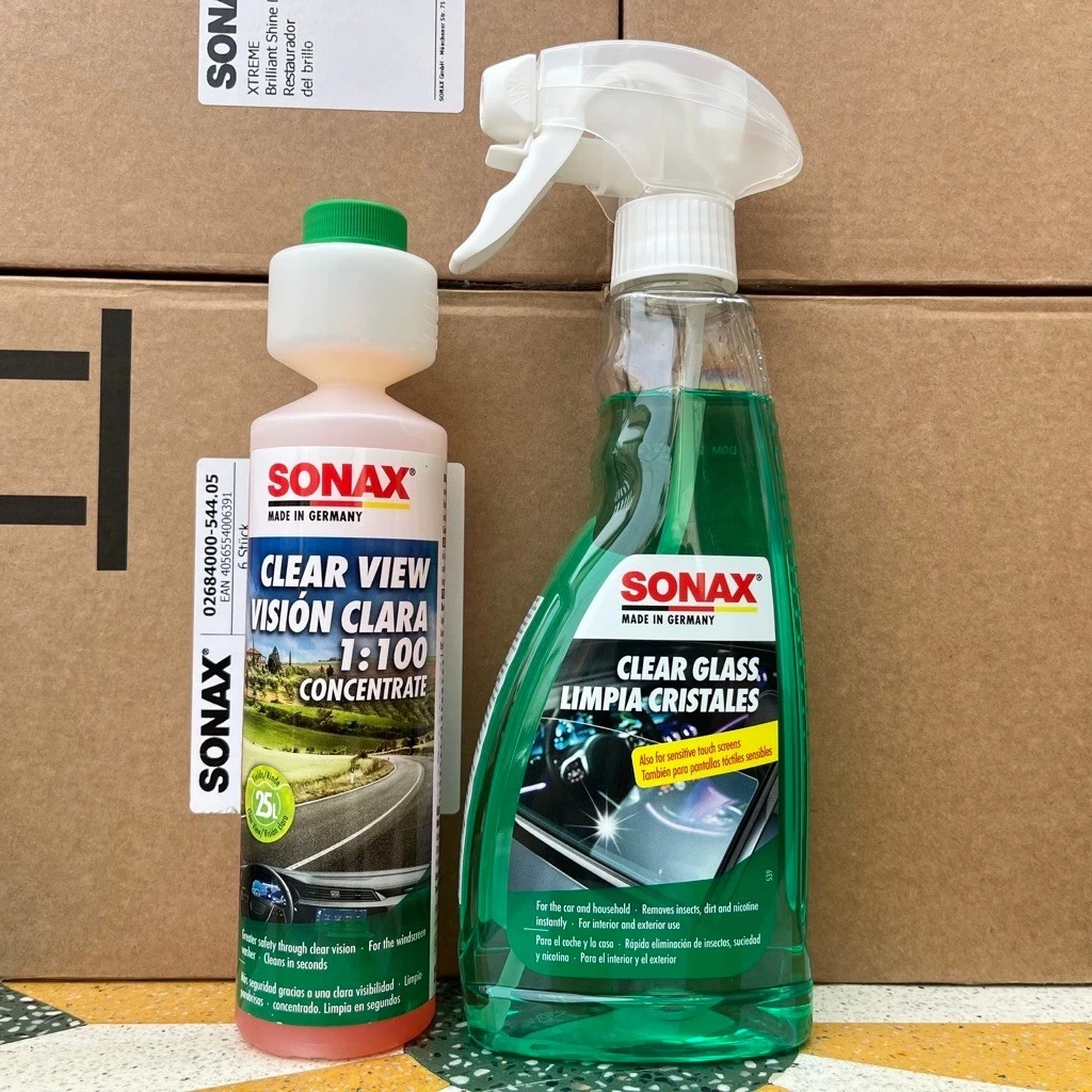 SONAX Clear Glass 338241 - Chai xịt vệ sinh làm sạch kính lái xe ô tô