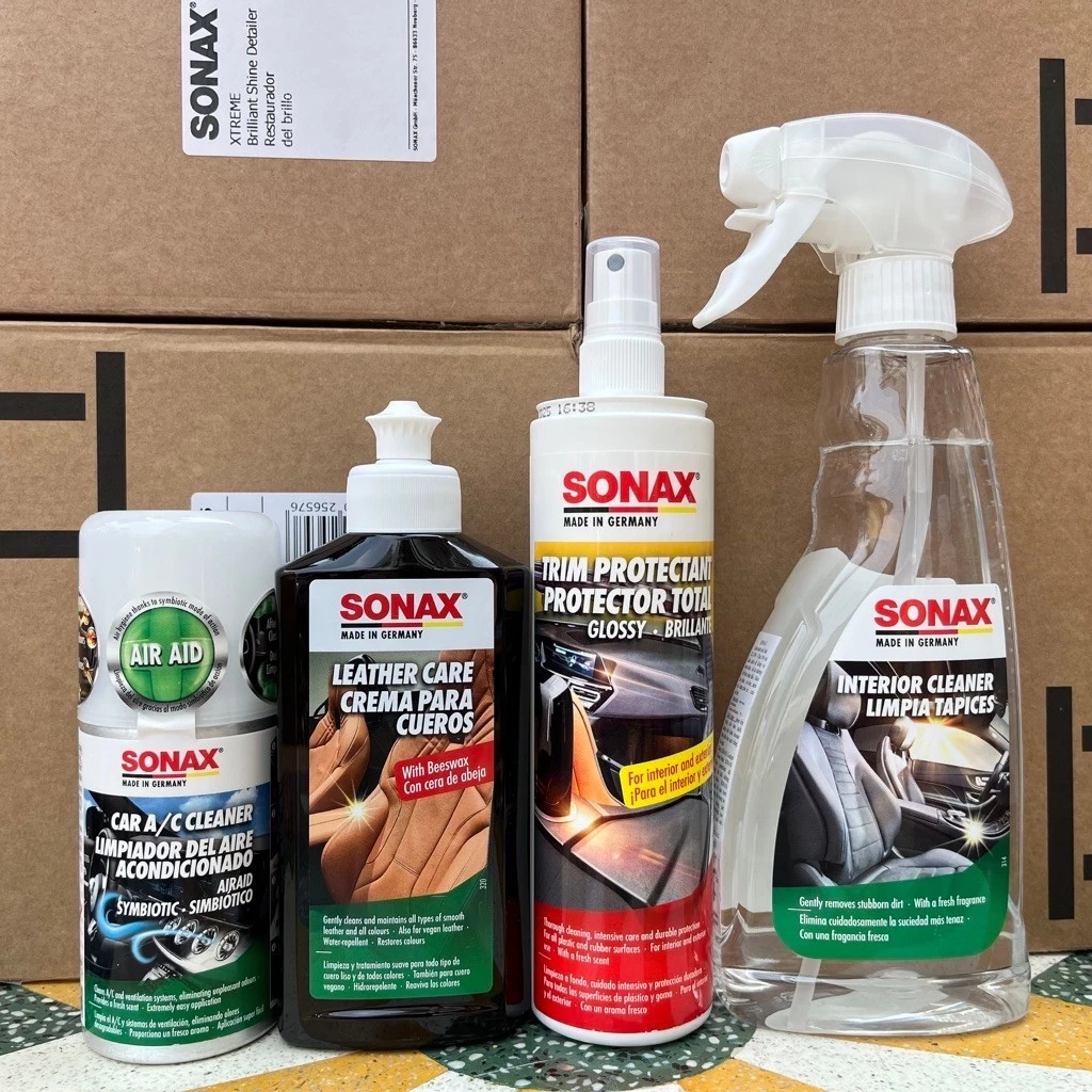 COMBO sản phẩm chăm sóc bảo dưỡng phục hồi vẻ mới cho nội thất ô tô - SONAX