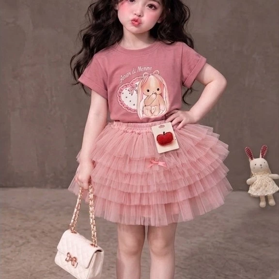 set chân váy tutu phối nơ cho bé (9-30kg)