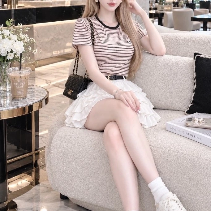 Áo thun tăm thêu ngựa nâu, co giãn 4 chiều, thấm hút tốt, free size
