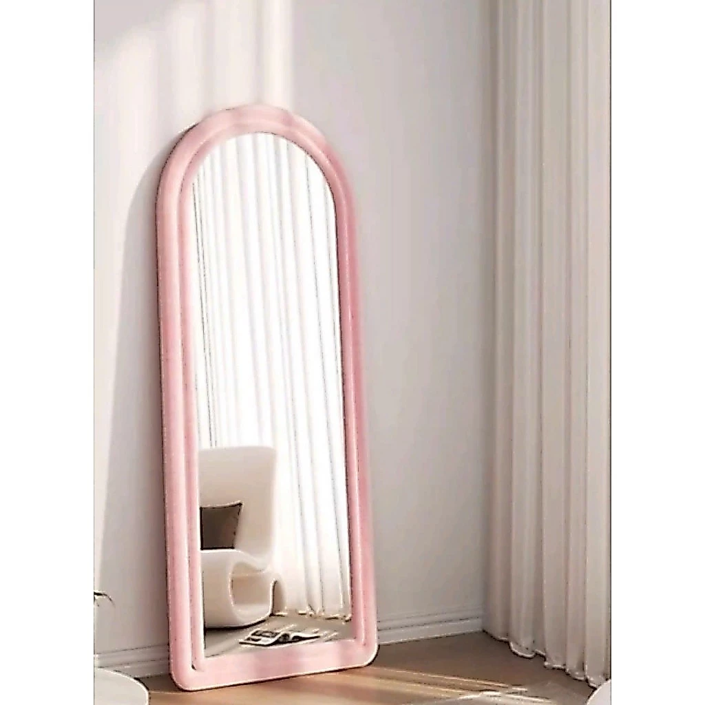 Gương cao cấp giá rẻ Decor Hình Vòm Khung Gỗ Bọc Nỉ Nhung Cao Cấp
