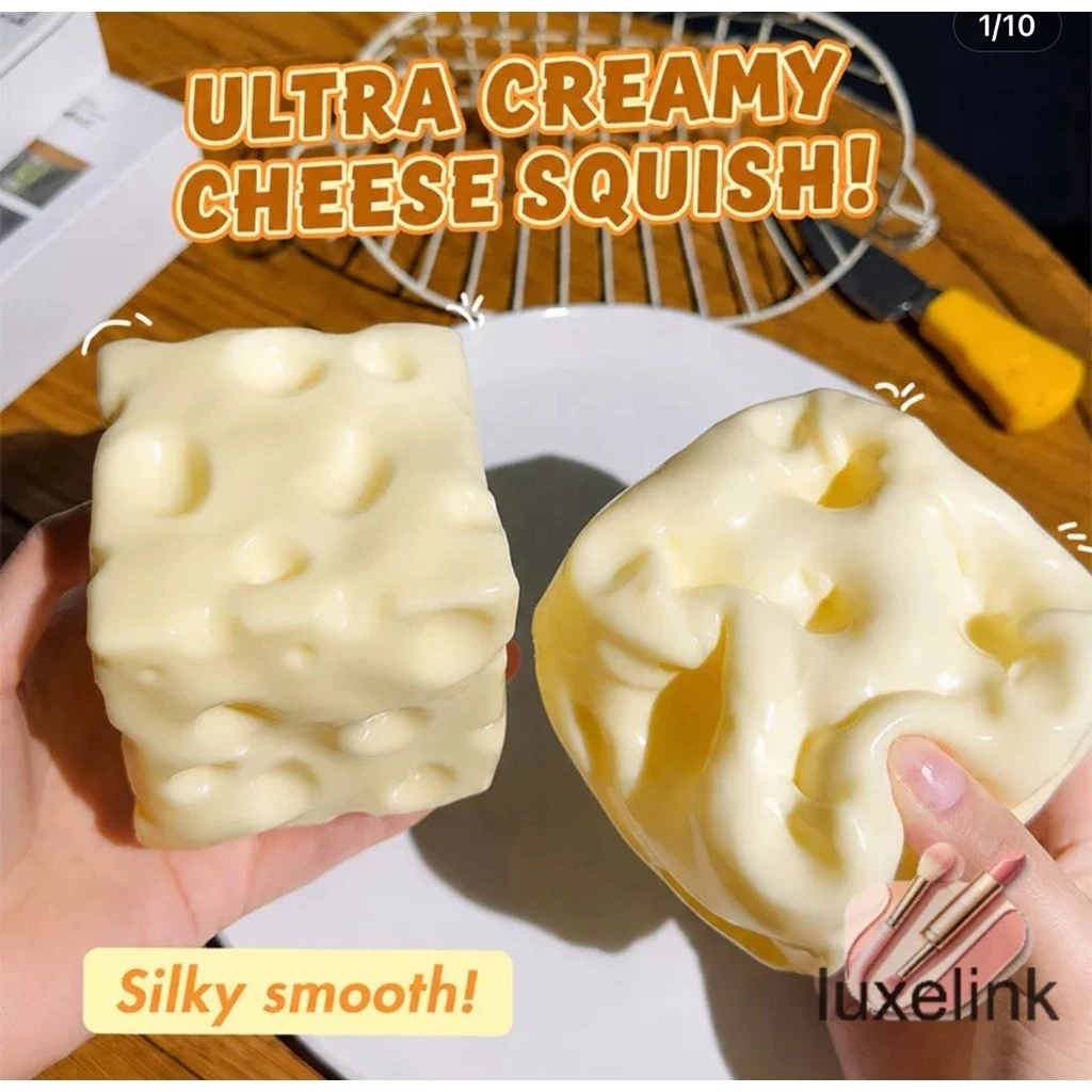 Squishy Phô Mai Vuông Mền Chậm Tăng