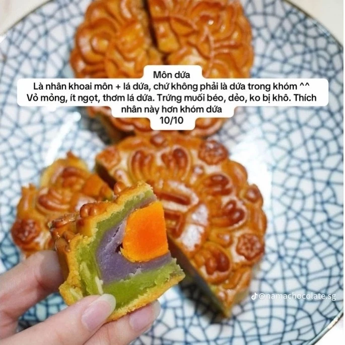 < (Sẵn Giao Hoả Tốc SG ) > Bánh Trung Thu Phương Diêm Thuận - 1 Trứng (2 cái và 4 cái có hộp tặng)