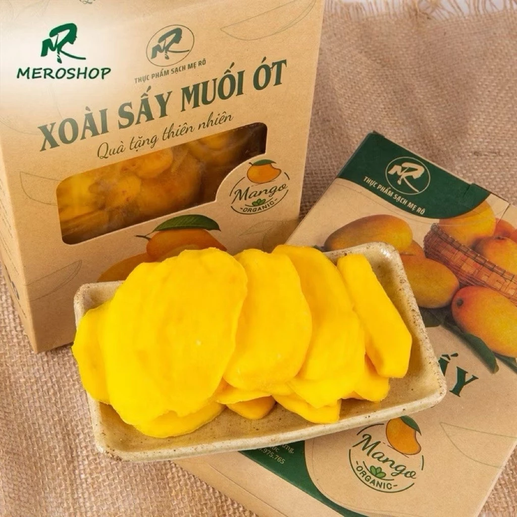 Combo 1kg xoài sấy dẻo Mẹ Rô, Có hồ sơ công bố, xuất hóa đơn công ty đầy đủ