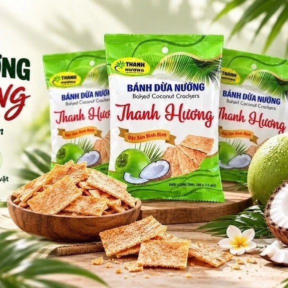 bánh dừa nướng Thanh Hương gói 180gr