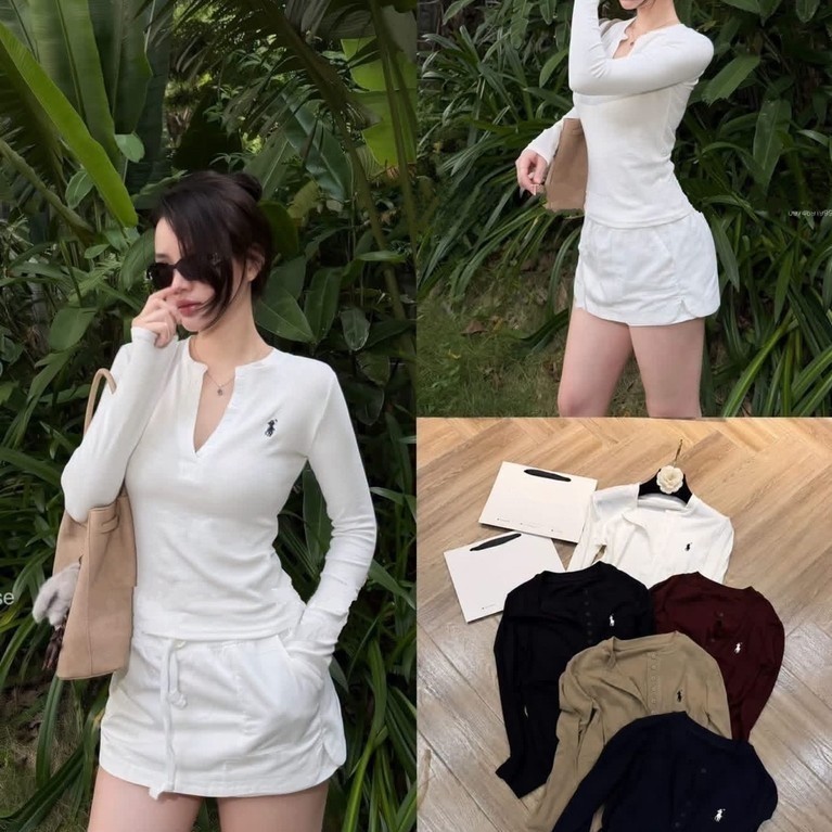 DANGMYCLOSET ( SẴN )- Áo Thun Ngựa Mỏng Dài Tay Hot Không Kèm Chân Váy