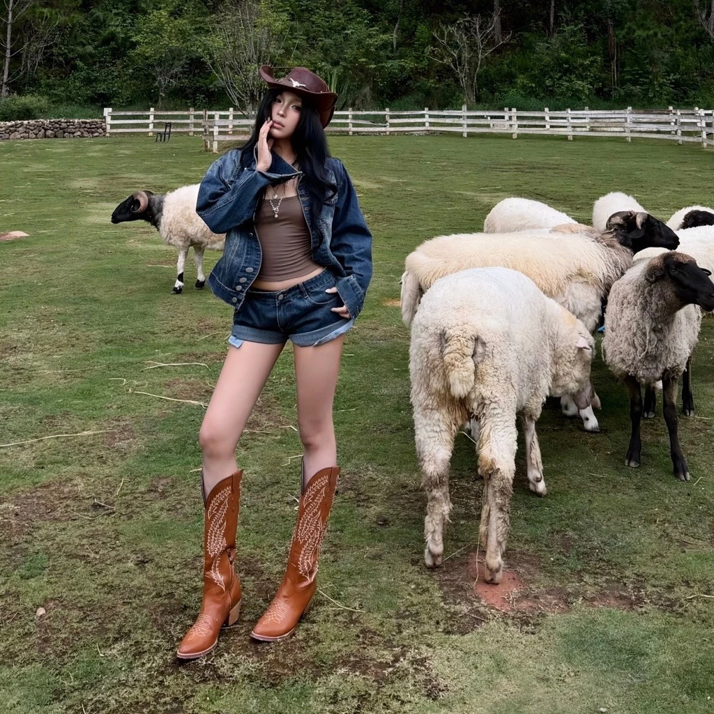 [ CLASSICAL DENIM SET ] set denim chiết eo FORM NHỎ - Quần short jeans ngắn