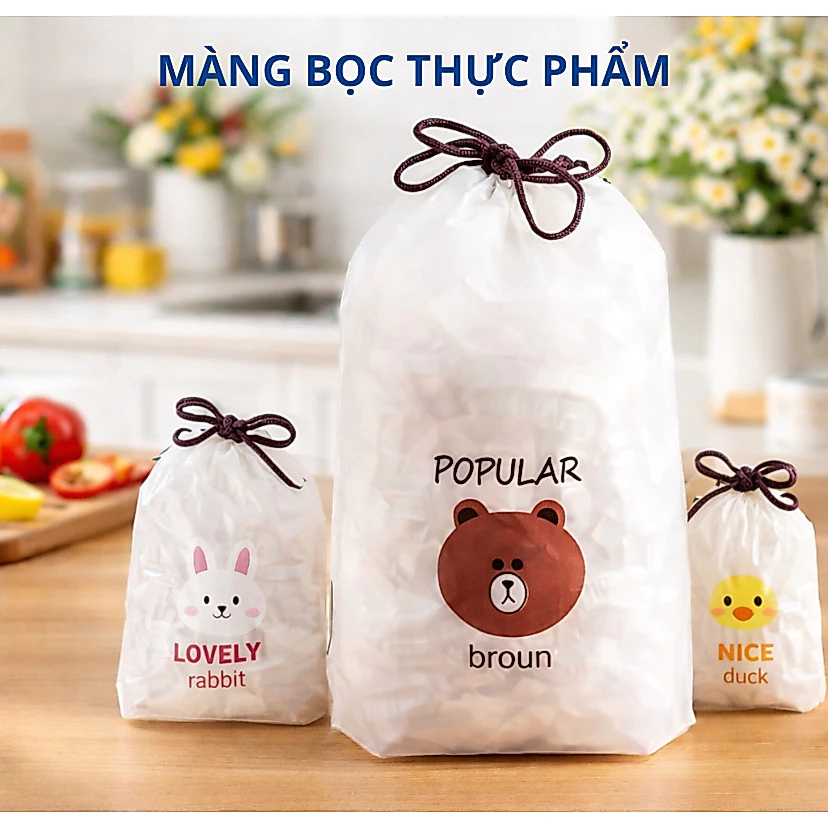 Túi Màng Bọc Thực Phẩm Tái Sử Dụng Didooglt – Có Chun Co Giãn, Bảo Quản Thức Ăn Hiệu Quả