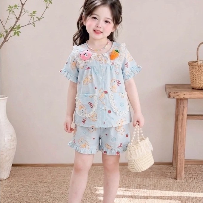 bộ đồ mặc nhà cho bé (18-40ky)