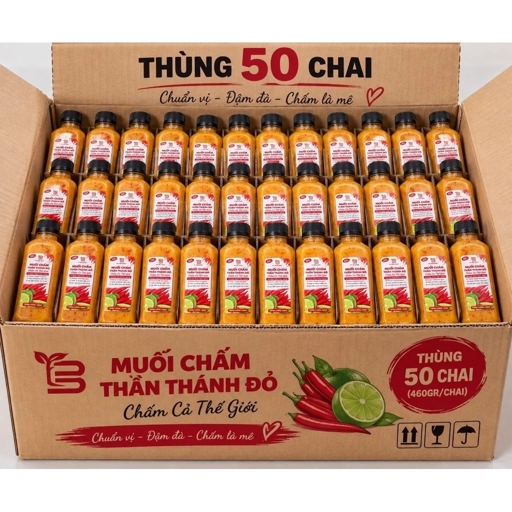 50 chai muối đỏ thị bông ( 1 chai 460gr)