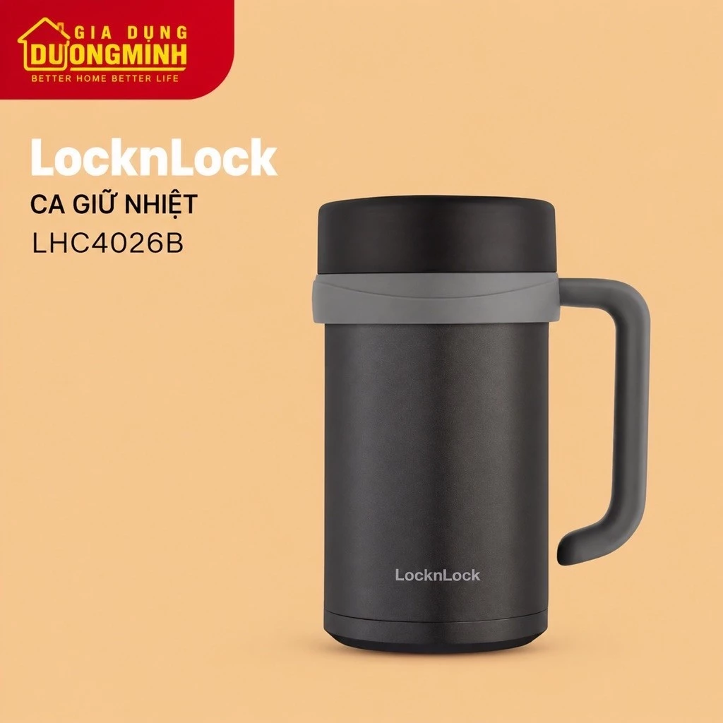 Ly giữ nhiệt inox 500ml Lock&Lock LHC4026B giữ nhiệt lâu, chống rò rỉ
